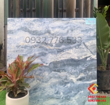 Gạch 80x80 màu xanh trời ốp nền nhà siêu đẹp