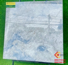 Gạch bóng kiếng 80x80 màu xanh xám trang trí phòng ngủ 