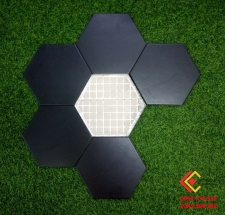 GẠCH LỤC GIÁC MÀU ĐEN 