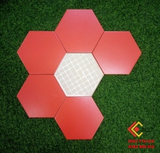 GẠCH LỤC GIÁC MÀU ĐỎ