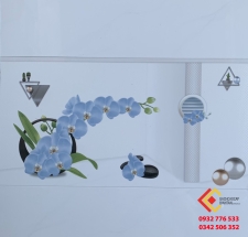 GẠCH ỐP TƯỜNG 30X60 MÀU TRẮNG HOA TÍM ĐẸP TV36627