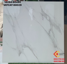 Mẫu gạch 80x80 màu trắng vân khói đậm giá rẻ hàng VN chất lượng cao tại Đồng Nai