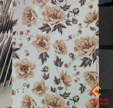 GẠCH 60X120 HỌA TIẾT HOA VINTAGE NÂU KEM BÓNG KIẾNG APODIO