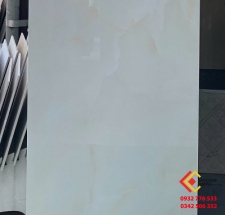 GẠCH KHỔ LỚN 60X120 VIỆT ẤN KEM TRẮNG VÂN MÂY BÓNG KÍNH